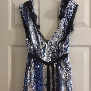 NWT Free People Purple Sequin Mini Siren Dress